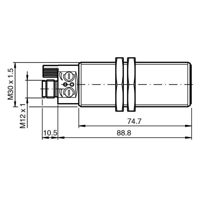 Ультразвуковий датчик Pepperl+Fuchs UC500-30GM70-2E2R2-V15-Y
