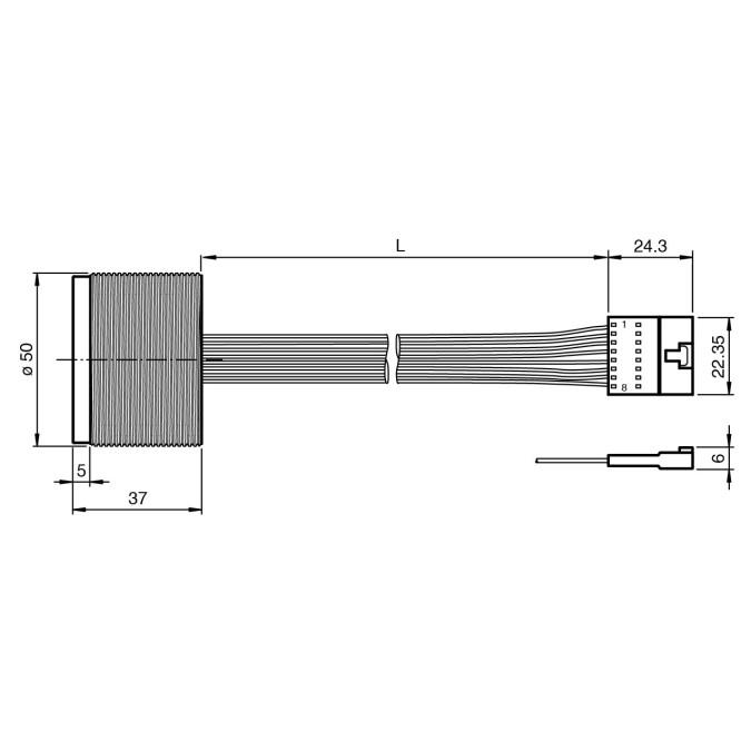 Ультразвуковий датчик Pepperl+Fuchs UCC2500-50GK-B26-8MOL-Y