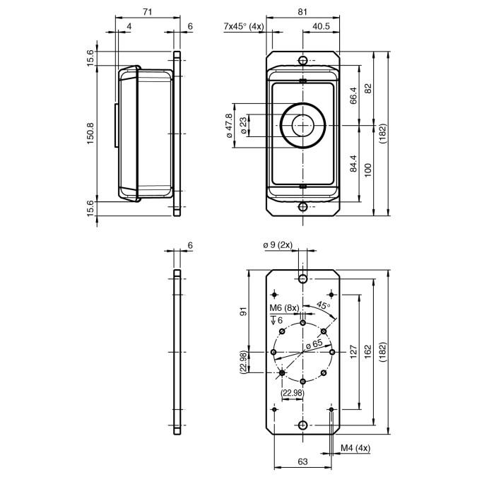 Ультразвуковий датчик Pepperl+Fuchs WS-UCC2500-F406-B41-01-02-Y
