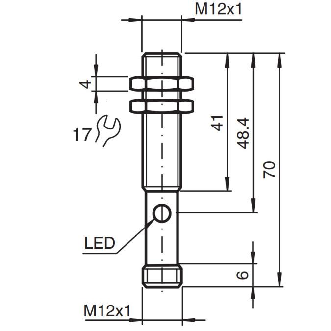 Ультразвуковий датчик Pepperl+Fuchs UB200-12GM-E4-V1