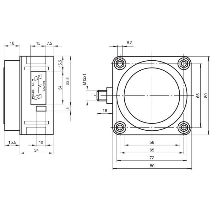 Ультразвуковий датчик Pepperl+Fuchs UB6000-F42-E5-V15