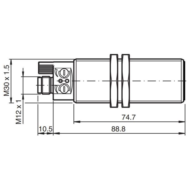 Ультразвуковий датчик Pepperl+Fuchs UC3500-30GM70-UE2R2-V15