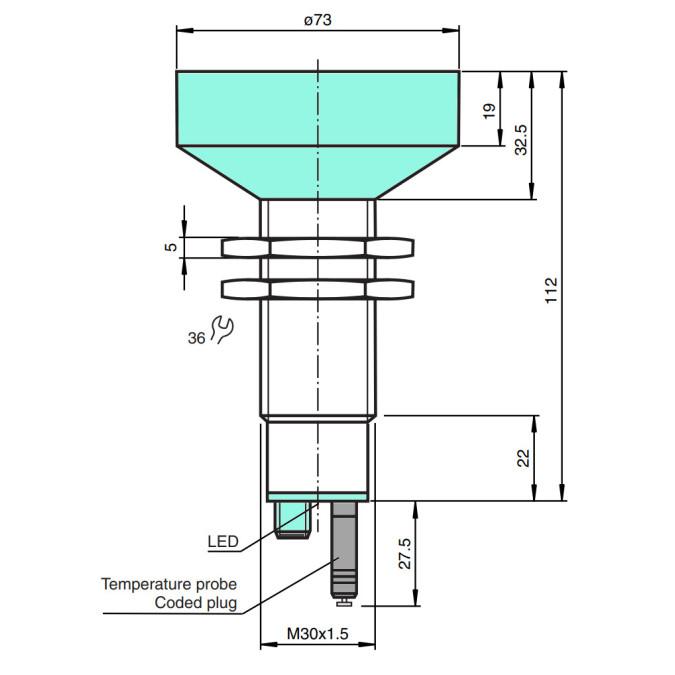 Ультразвуковий датчик Pepperl+Fuchs UB6000-30GM-E4-V15