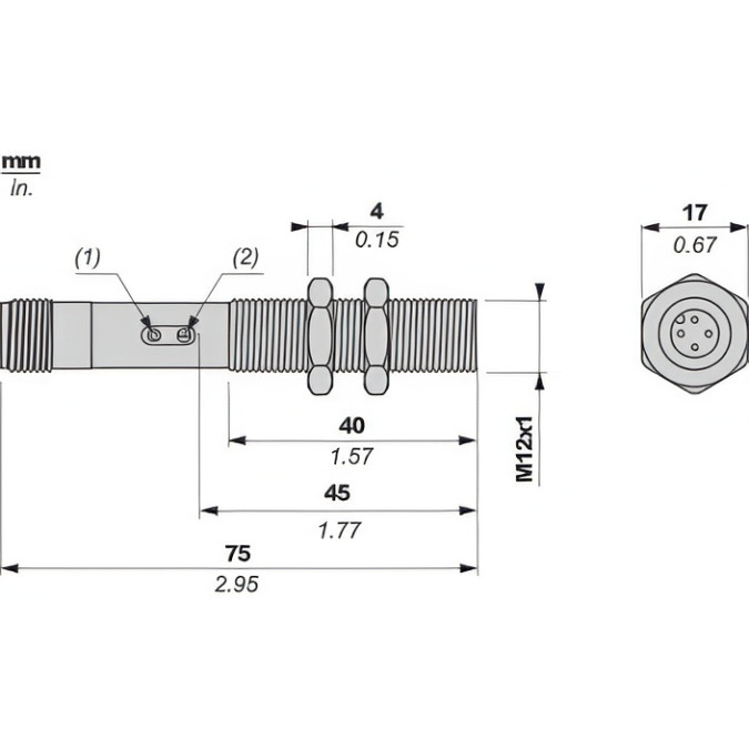 Ємнісний датчик Schneider Telemecanique XT512B1PBM12