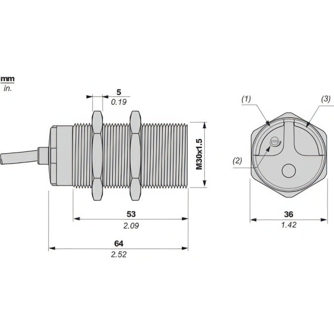Ємнісний датчик Schneider Telemecanique XT530B1FBL2