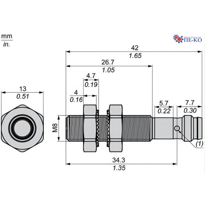 Індуктивний датчик Schneider XS108B3NBM8