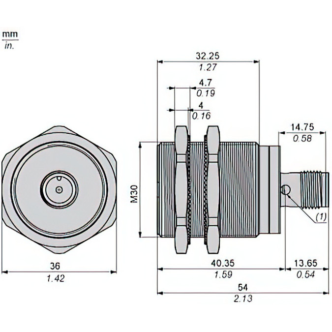Індуктивний датчик Schneider XS130B3PCM12