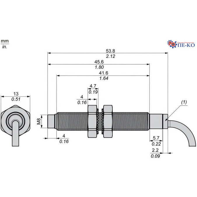 Індуктивний датчик Schneider XS2M08PC410