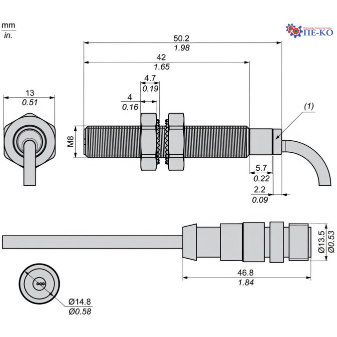 Індуктивний датчик Schneider XS508B1CAL08M12