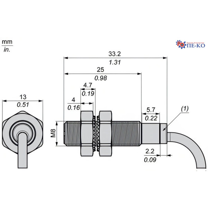 Індуктивний датчик Schneider XS508B1PAL2