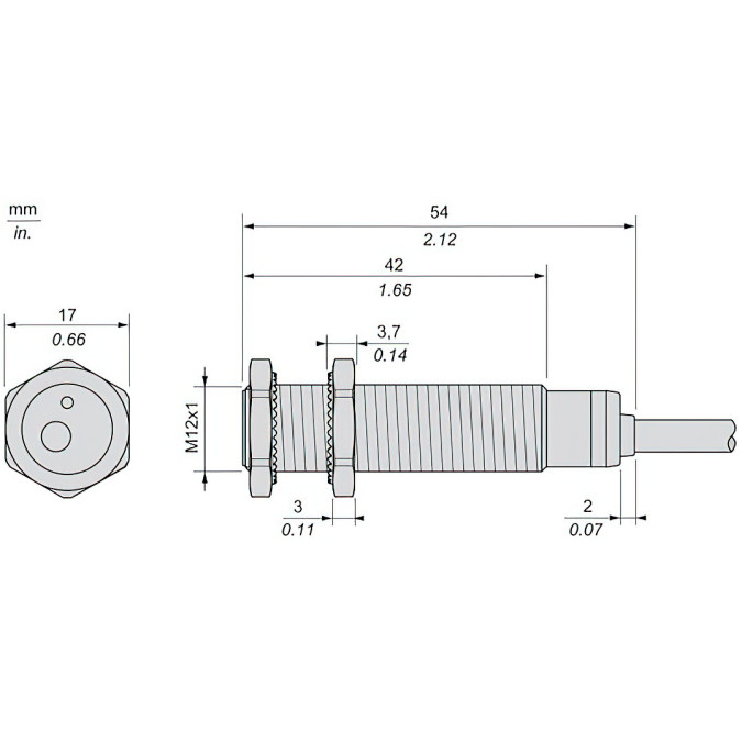 Індуктивний датчик Schneider XS612B1MBL2