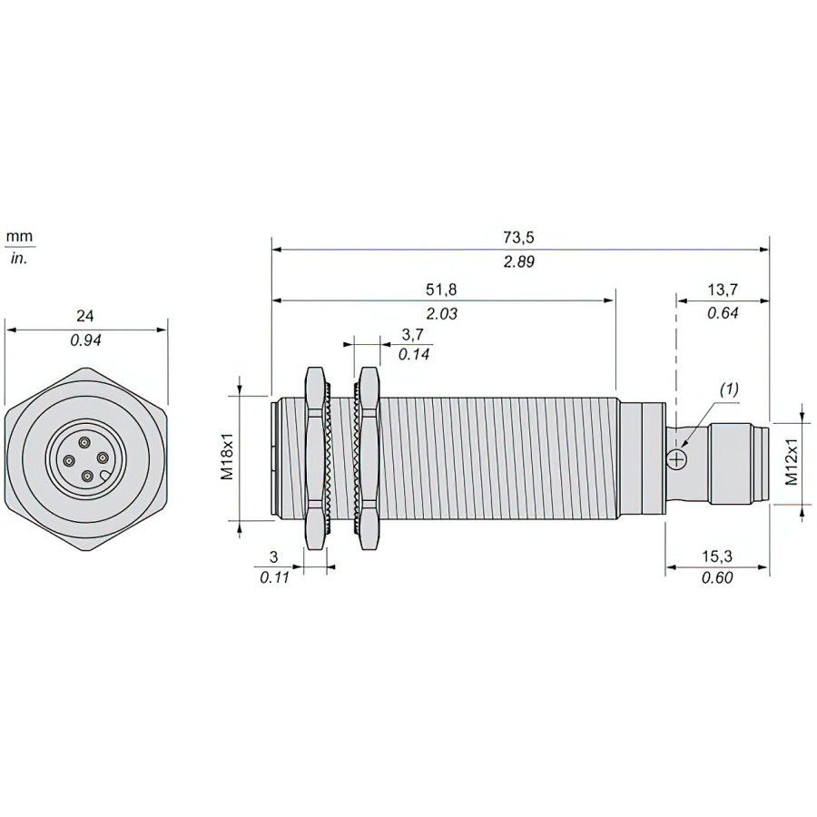 ➤ Індуктивний Датчик Schneider Telemecanique XS618B1PAM12 | Купити в  Україні 2026