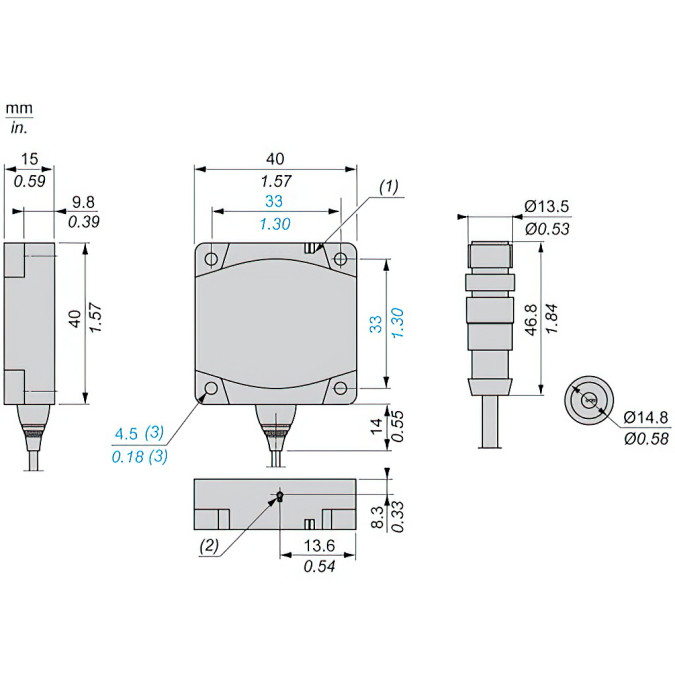 Індуктивний датчик Schneider XS8C1A1MBL01U20
