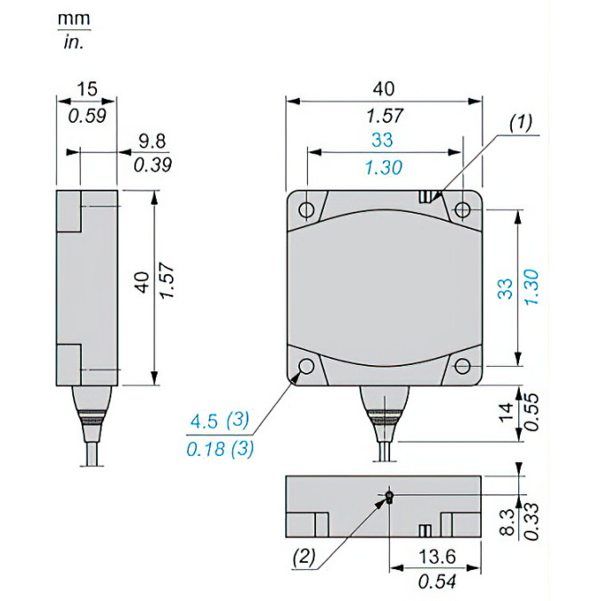 Індуктивний датчик Schneider XS8C1A1MBL5