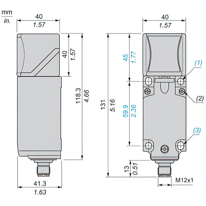 Індуктивний датчик Schneider XS8C4A4PCM12