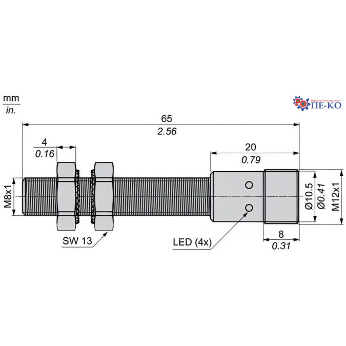 Індуктивний датчик Schneider XS908R1PAM12