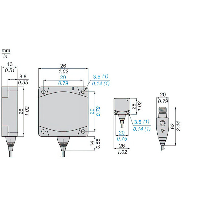 Індуктивний датчик Schneider XS9E11RPBL01M12