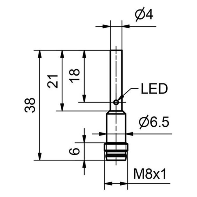 Індуктивний датчик Sensopart IDT 4-S-B2-PSL-M3M