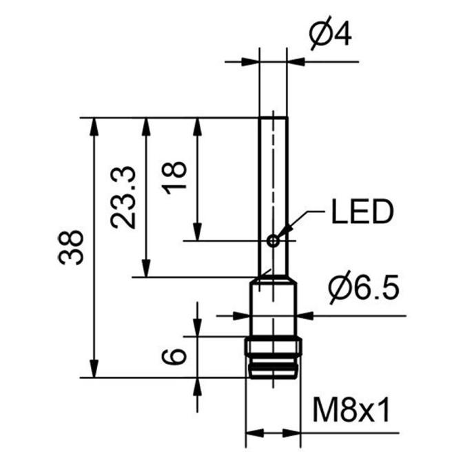 Індуктивний датчик Sensopart IDT 4-S-QB3-PSL-M3M