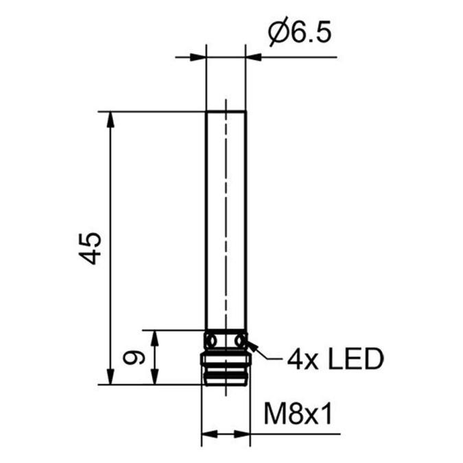 Індуктивний датчик Sensopart IDT 6-S-B2-PSL-M3M