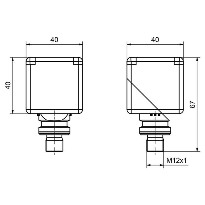 Індуктивний датчик Sensopart IKT 40-S-B2-PSL-L4M