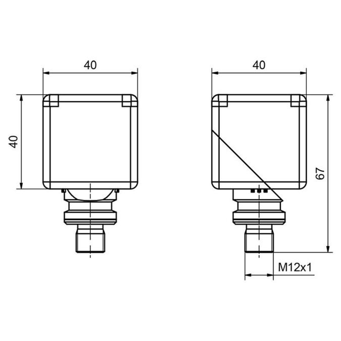Індуктивний датчик Sensopart IKT 40-S-NB3-PSL-L4M