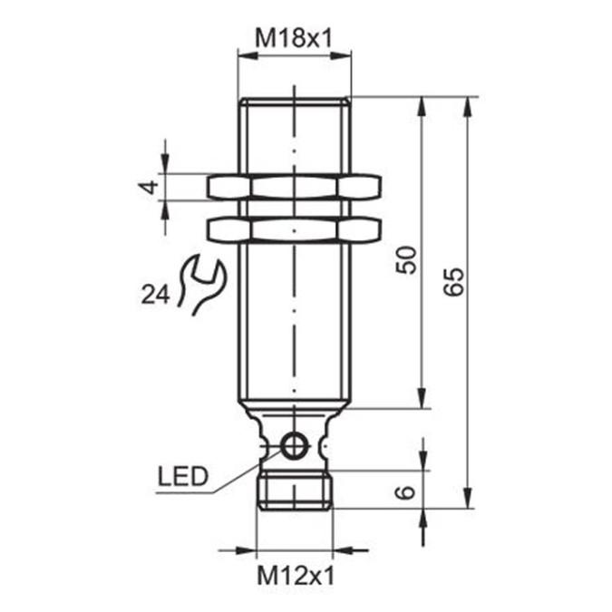 Індуктивний датчик Sensopart IMT 18-8B-PS-L4