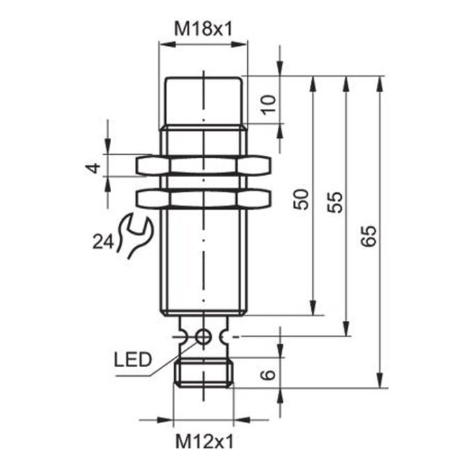 Індуктивний датчик Sensopart IMT 18-8N-PS-L4