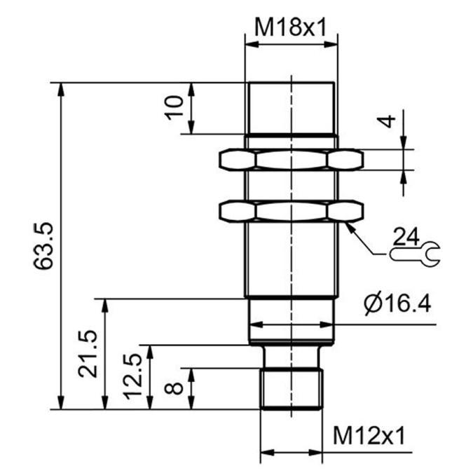 Індуктивний датчик Sensopart IMT 18-A-NB3-PS-L4M