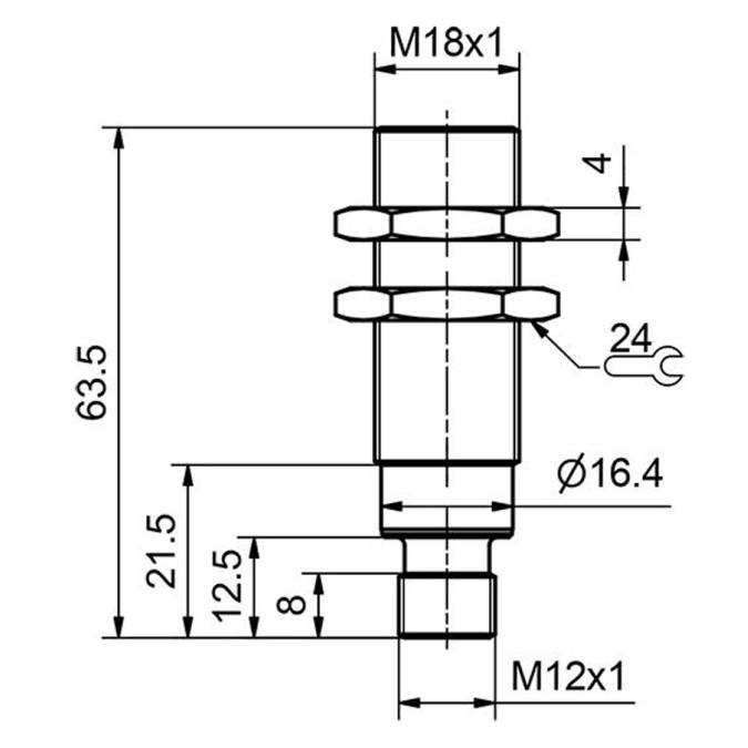 Індуктивний датчик Sensopart IMT 18-A-QB3-PS-L4M