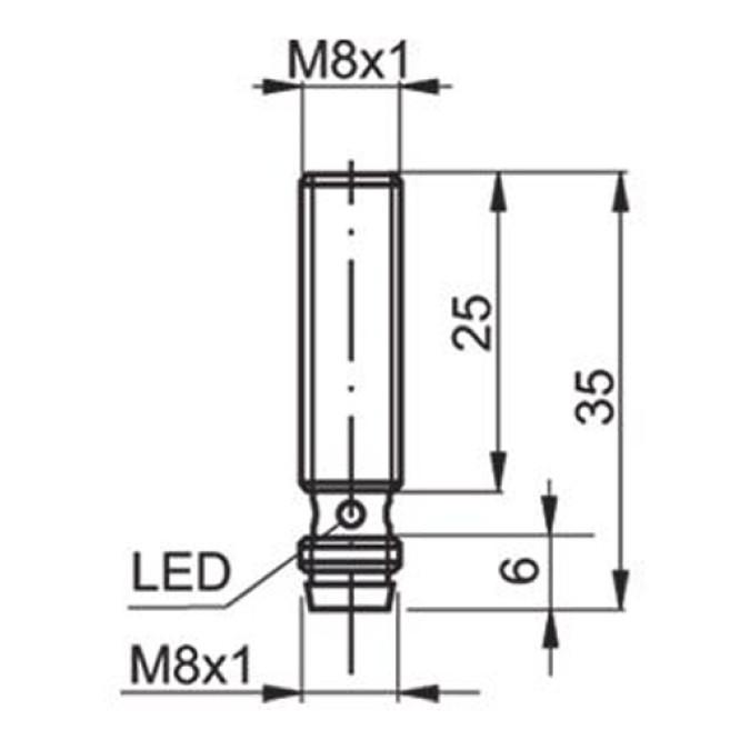 Індуктивний датчик Sensopart IMT 8-2B-NS-M3