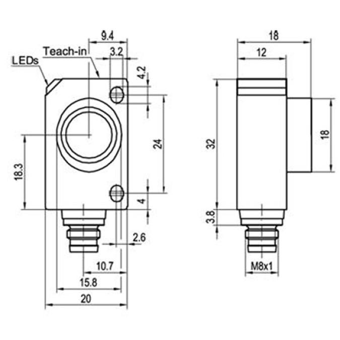 Ультразвуковий датчик Sensopart UT 20-700-AUM4