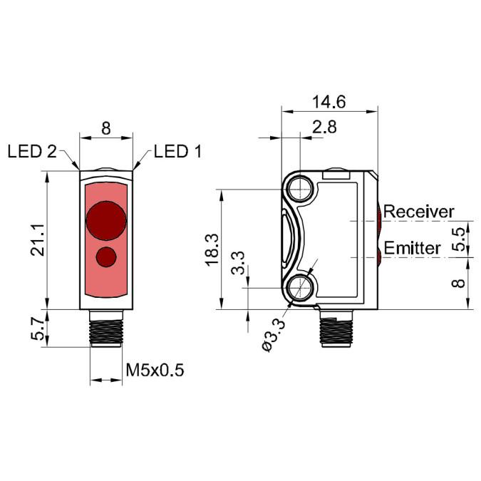 Оптичний датчик Sensopart FS 10-RL-E4