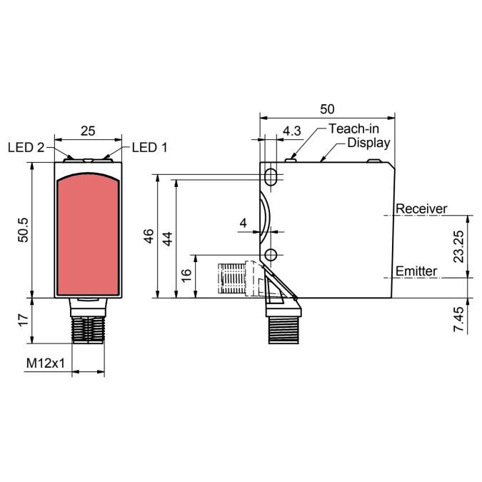 Датчик відстані Sensopart FT 55-RL2AM-800-PNSUIDL-L5M
