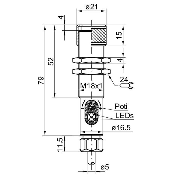 Оптоволоконний датчик Sensopart FMS 18-34 U-60
