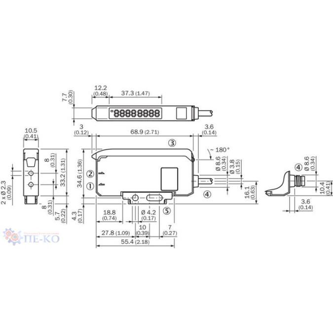 Датчик контрасту SICK KTL180-MN4P51ZZZZZ