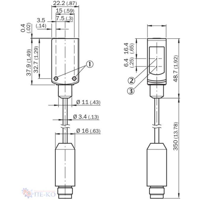 Датчик контрасту SICK KTM-WP1A282V