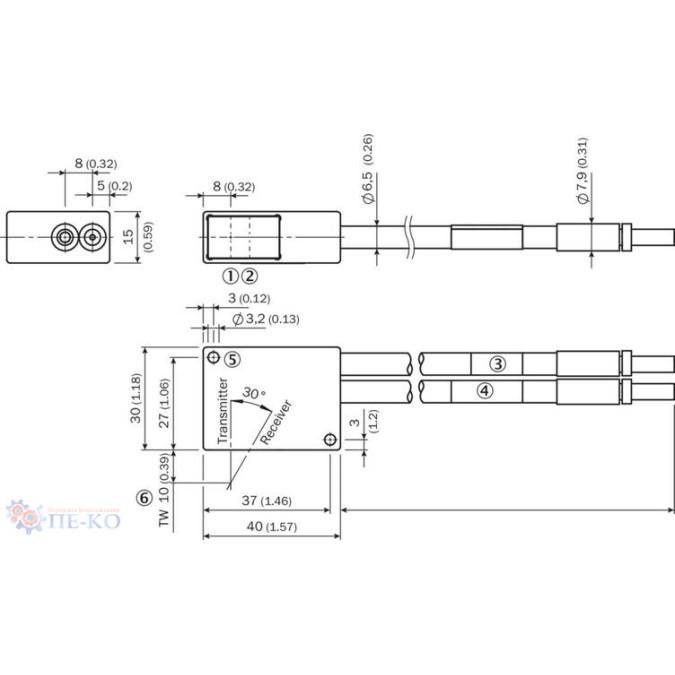 Датчик контрасту SICK RS25-WF334000