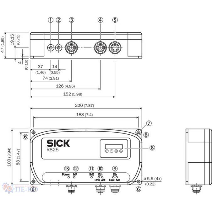 Датчик контрасту SICK RS25-WF334000