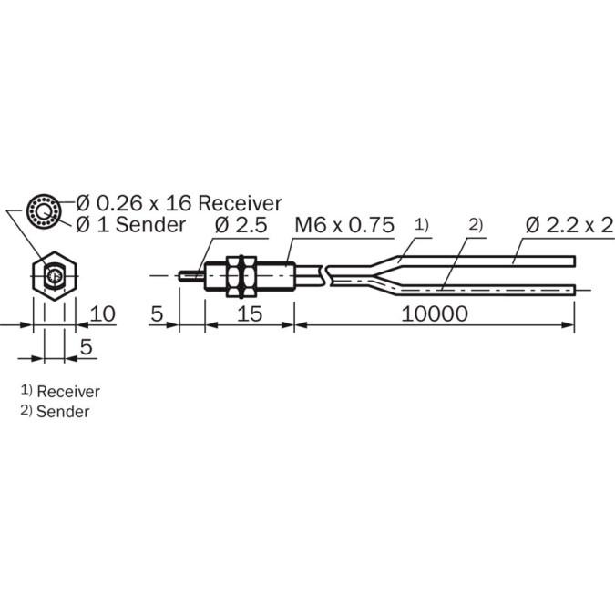 Оптоволоконний кабель SICK LL3-DB01-10