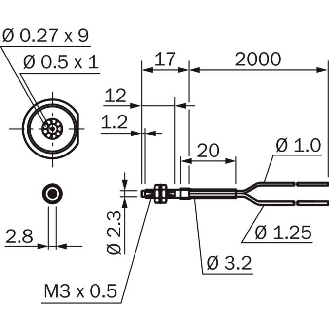 Оптоволоконний кабель SICK LL3-DB07