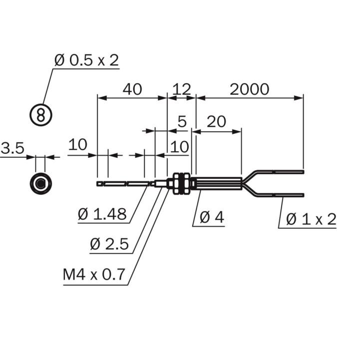 Оптоволоконний кабель SICK LL3-DB08