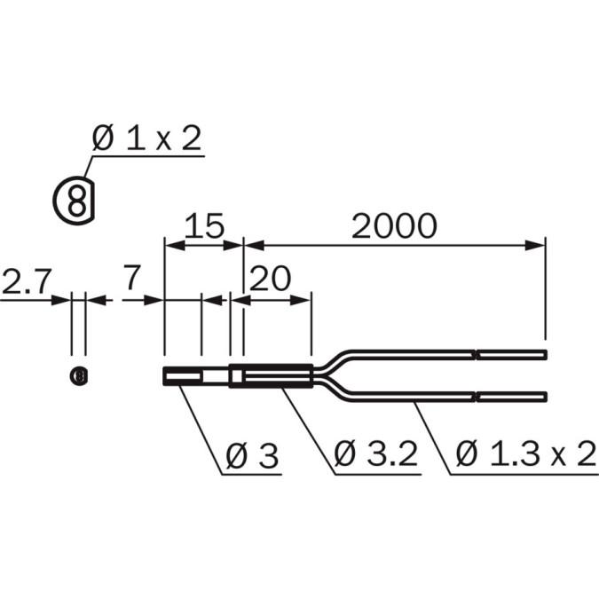 Оптоволоконний кабель SICK LL3-DB10