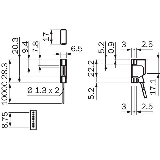 Оптоволоконний кабель SICK LL3-DF0710000
