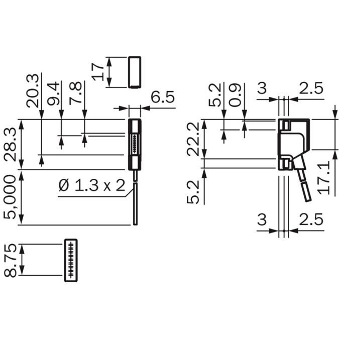 Оптоволоконний кабель SICK LL3-DF075000