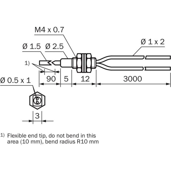 Оптоволоконний кабель SICK LL3-DM03-3