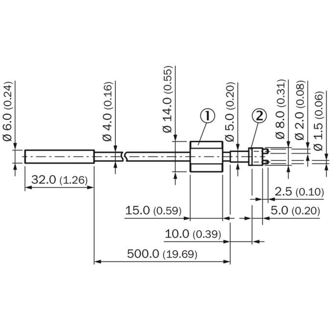 Оптоволоконний кабель SICK LL3-KD01500