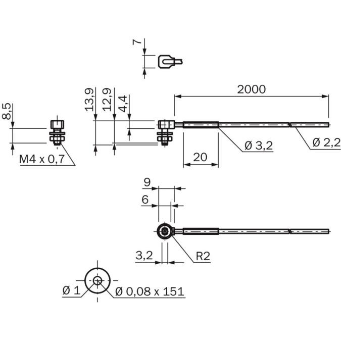 Оптоволоконний кабель SICK LL3-TR08