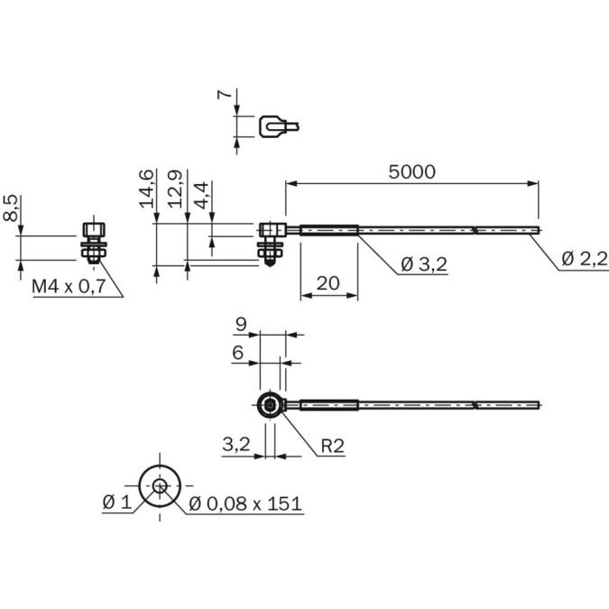 Оптоволоконний кабель SICK LL3-TR095000
