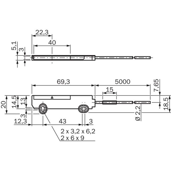 Оптоволоконний кабель SICK LL3-TS40-5